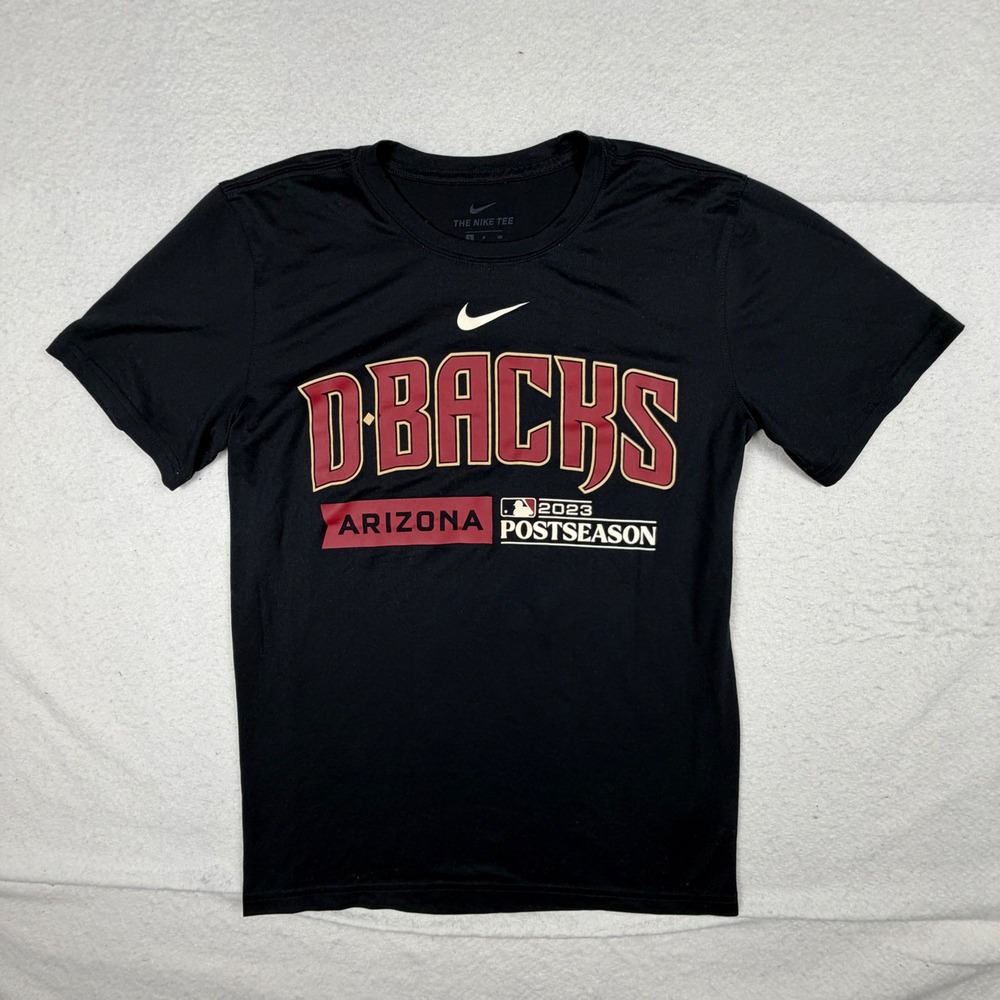 Nike Arizona Diamondbacks 2023 Postseason Dri-FIT T-Shirt Black Mens Small